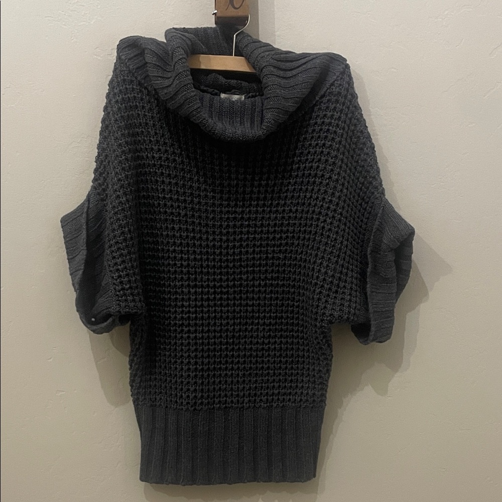 Maurices Dark Gray Cowl Neck Sweater
